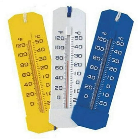 Jed Pool Tools JED20207 Jumbo Easy-Read Thermometer Poly Bag with Header