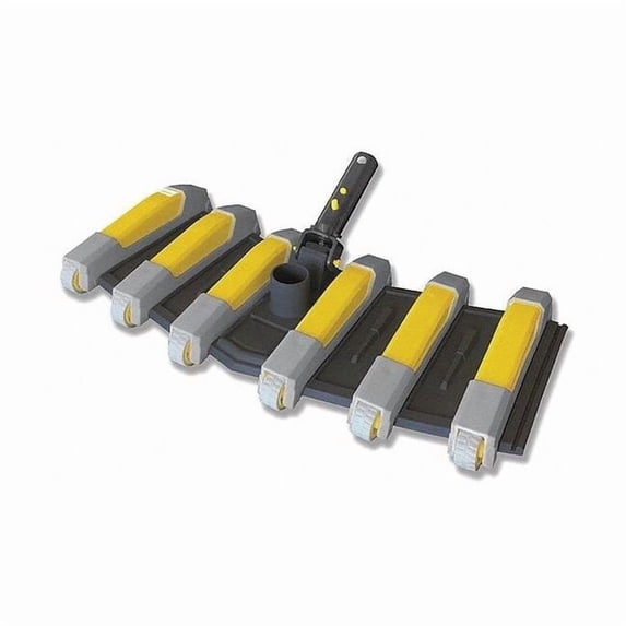 Jed Pool Tools Pool Vacuum, Plastic, Gray/Yellow, 22-1/2"L 30-189