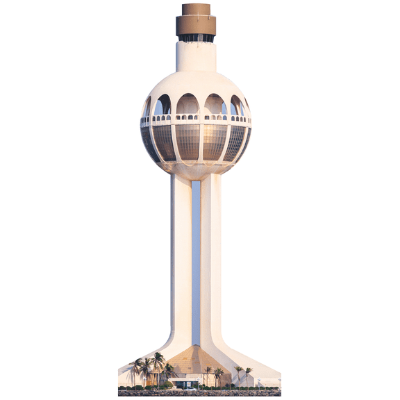 Jeddah Port Control Tower Lighthouse Saudi Arabia Cardboard Cutout Standee Standup
