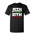 thumbnail image 1 of Jedi In The Streets Sith In The Sheets Movie Funny Parody DT Adult T-Shirt Tee, 1 of 2
