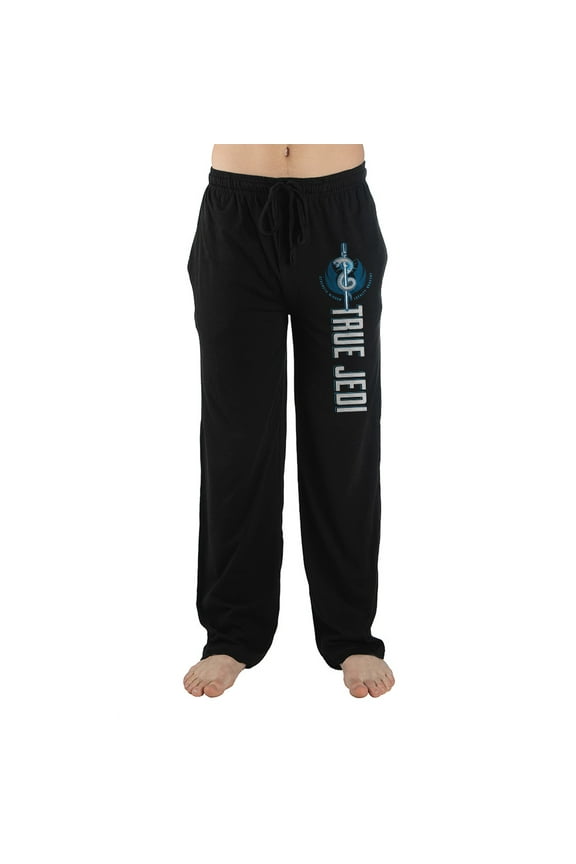 Jedi Mens Star Wars Black Sleep Pajama Pants Fan Apparel-X-Large