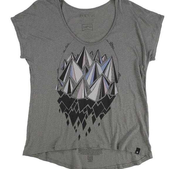 Jedidiah Womens Crystal Mountains Graphic T-Shirt, Grey, Medium