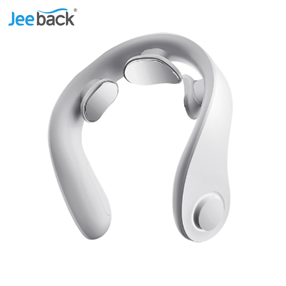 Jeeback G5 Electric Cordless Neck Massager TENS Pulse Relieve Neck Pain 4  Modes 8 Intensity Heating Hot Compress Correct Bad Posture Cervical Massage