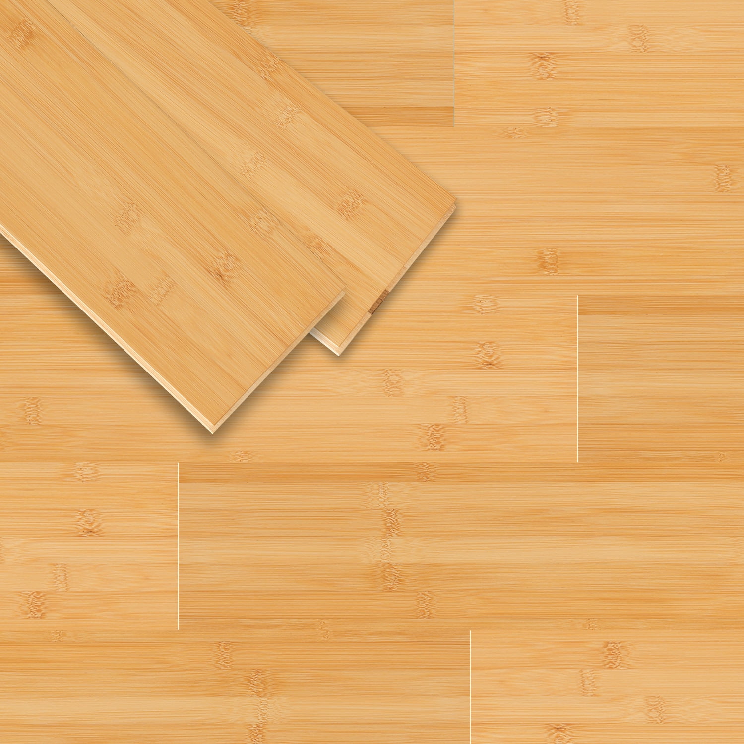 Jeedeson Solid Bamboo Flooring, 14-Pack 20 Sq.Ft Easy DIY Wood Flooring Planks Interlocking for Living Room, Dining Room & Bedrooms (Light Honey, 40.15 in. L x 5.11 in. W x 3/5 in)