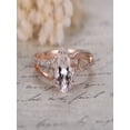thumbnail image 1 of JeenJewels Sale: Antique 1.25 Carat Peach Pink Morganite and Diamond Engagement Ring in 10k Rose Gold, 1 of 2
