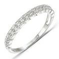 thumbnail image 1 of JeenMata 0.25 Carat Milgrain Band - Vintage Band - 18K White Gold Plating for Women, 1 of 9