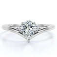 thumbnail image 1 of JeenMata 0.30 ct Pear Shaped Diamond Vintage Style Wedding Ring in 10K White Gold, 1 of 6