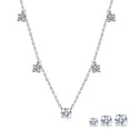 thumbnail image 1 of JeenMata 0.50 Carat Lab Grown Diamond - Round Cut Solitaire Pendant Necklace - Station Drop Solitaire Necklaces in 18K White Gold Plating Jewelry for Women, 1 of 9