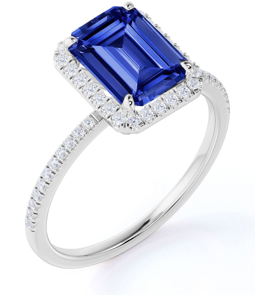 Synthetic sapphire engagement rings store