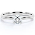 thumbnail image 1 of JeenMata 1.75 Carat Round cut Moissanite Solitaire Engagement Ring in 10K White Gold, 1 of 7