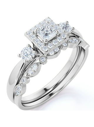 JeenMata Wedding Ring Sets in The Wedding Shop - Walmart.com