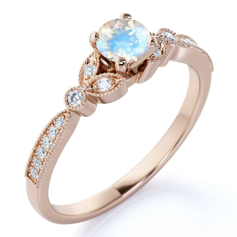 Moonstone june store birthstone rings