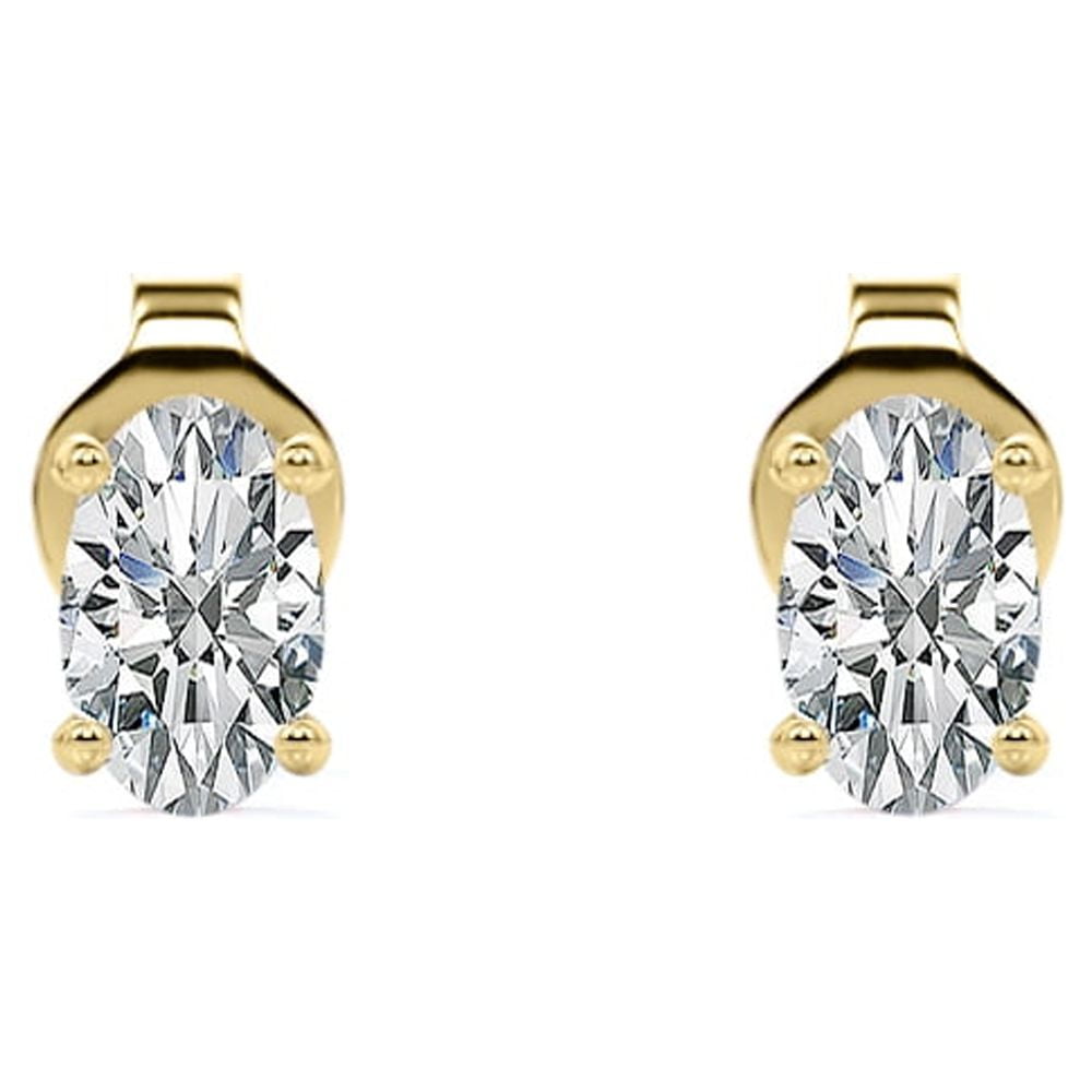 K18 gold diamond earrings 0.07ct（Diamond Teardrop Stud Earrings 