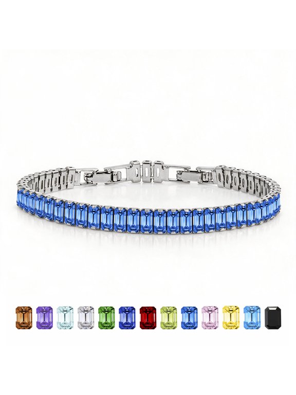 11 Carat Emerald Tennis Bracelet for women, September Birthstone CZ, Bracelets for woman, Jewelry Gifts