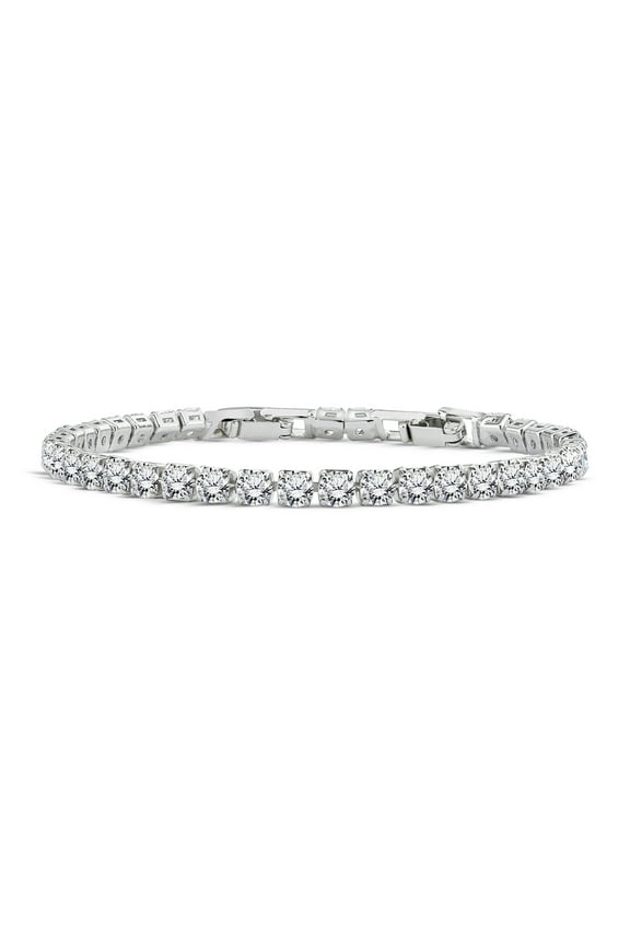15 Carat Round Cut Square Set Tennis Bracelet for Women - Gift for Her - Anniversary Gift