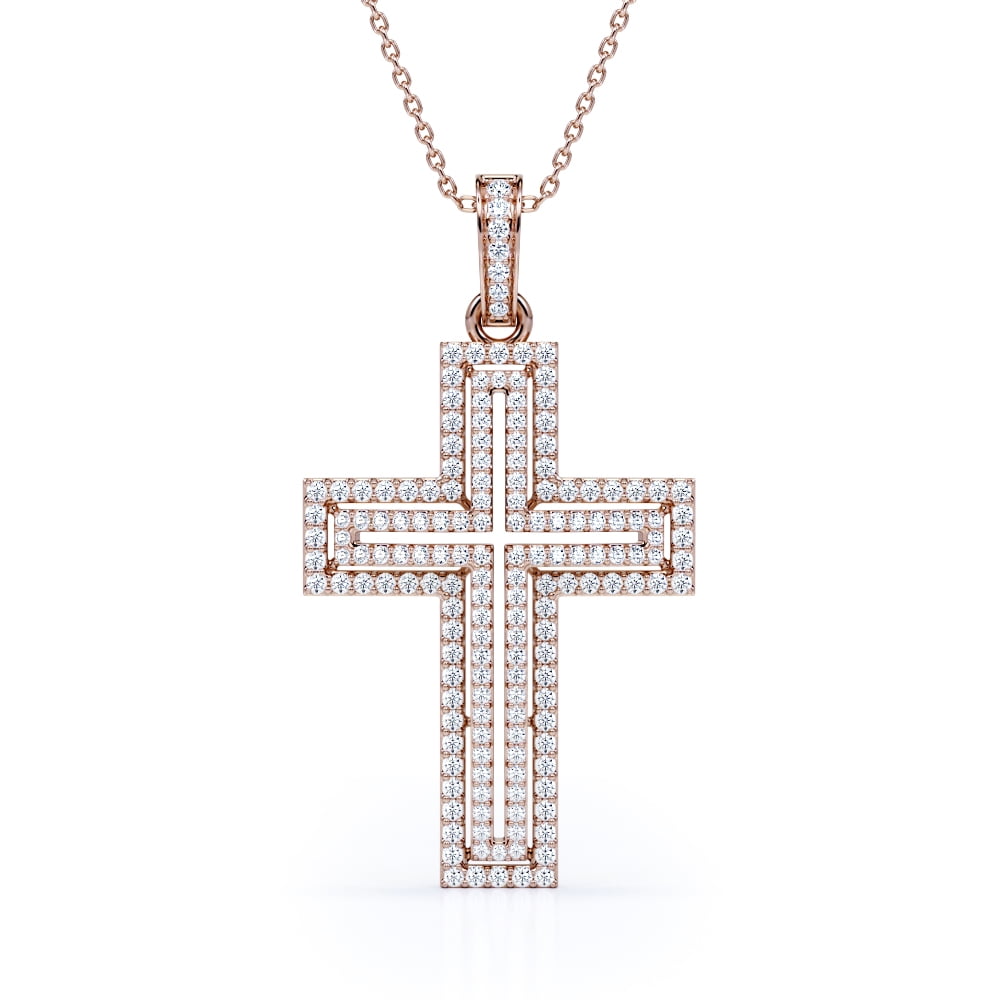 ★PEARLY MORE★ cross to line necklace Silver Shiny Cross Necklace – Savannah Taylor