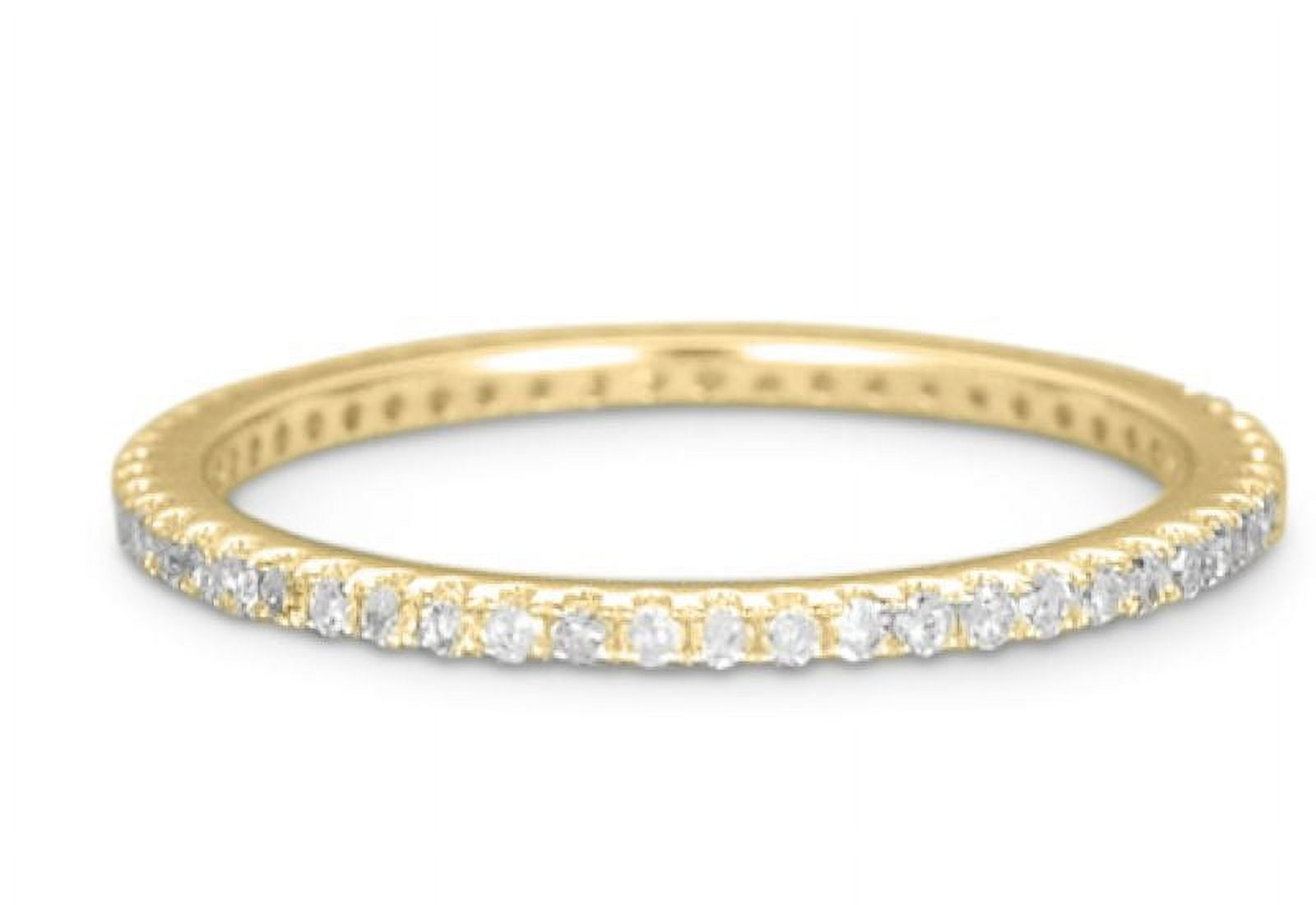 JeenMata .25 ct Diamond Wedding Ring Band - Eternity Stacking Ring ...