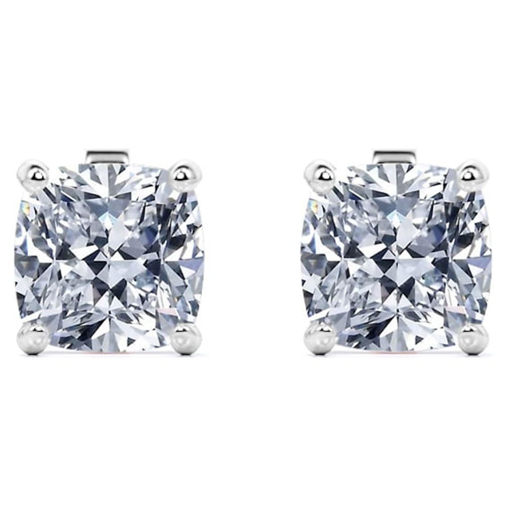 Stuck On You 4 Carat Moissanite Stud Earrings main image 1