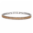 thumbnail image 1 of JeenMata 5.5 Carat January Garnet - Emerald Cut Birthstone Tennis Bracelet Eternity Design - White Gold Plating, Female, Adult, 1 of 9