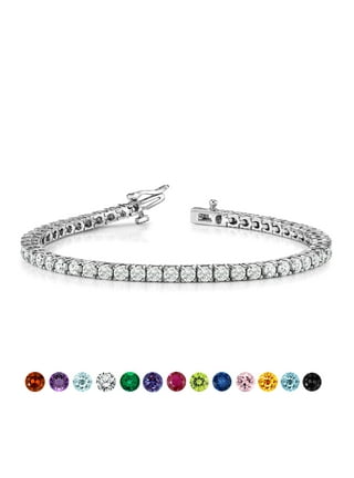 【BLACKPURPLE】Double Round Tennis Cubic Bracelet Cubic Zirconia Bracelets in Bracelets - Walmart.com