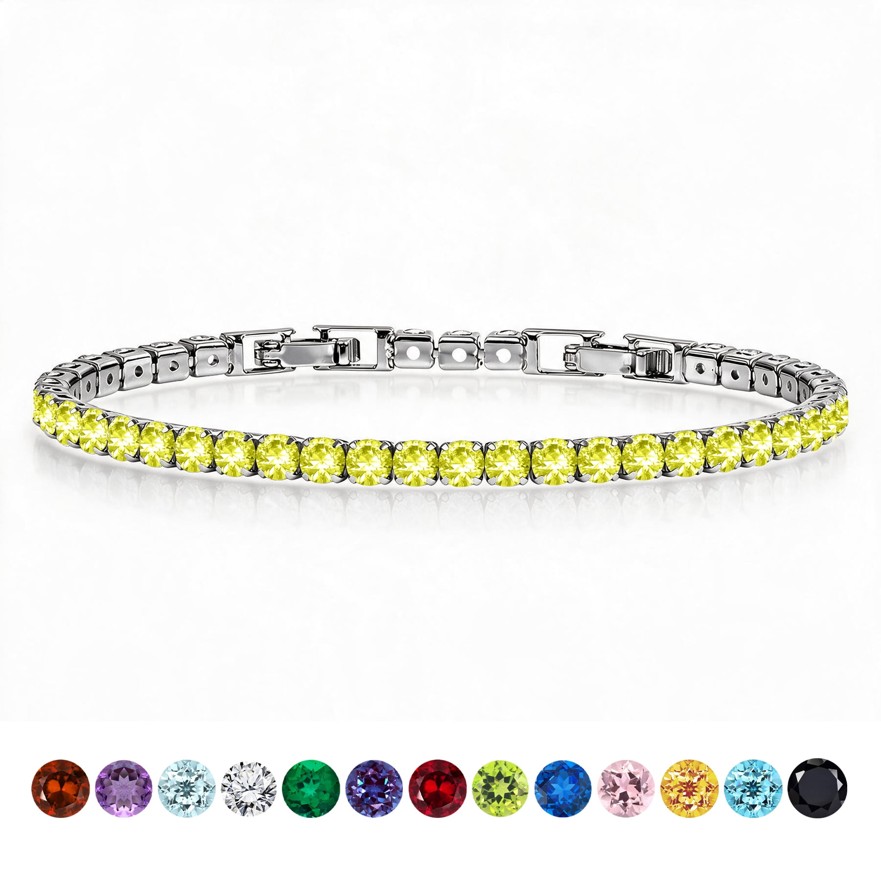 JeenMata Jewelry JeenMata 5.5 Carat Round Tennis Bracelet for women, August Birthstone CZ, Bracelets… — $12.49 (34% off)