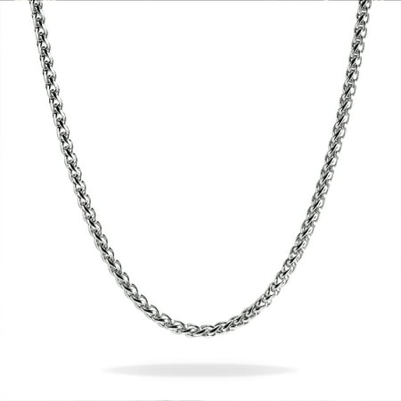 JeenMata 5 mm Fine Cuban Link Chain - Men's Minimalist Necklace - Men's Casual Jewelry