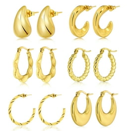 Pear Shape Hoop Wire Earrings 14k Gold-plated Silver Pear Shape Hoop Wire Earrings 14k Gold-plated Silver