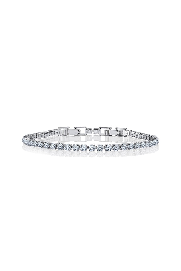 8 Carat Round Cut Square Set Tennis Bracelet for Women - Gift for Her - Anniversary Gift
