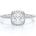 thumbnail image 1 of JeenMata Art Deco 1.75 Carat Real Moissanite Engagement Ring in 18k Gold Over Silver, 1 of 7