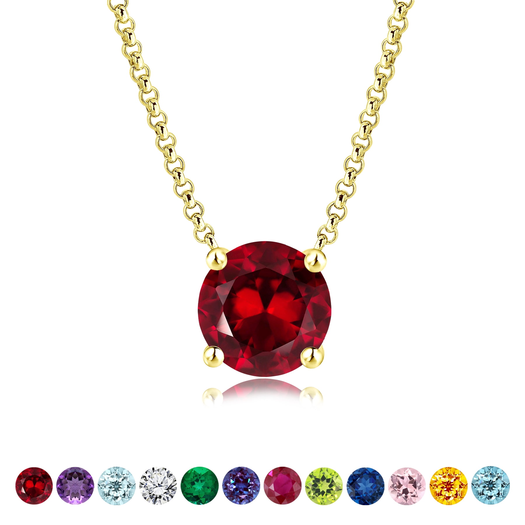 Ruby Diamond Halo With Round Moissanite Diamond Necklace, Dainty necklace, 2024 Charming Necklace, Dainty Pendant, Small Necklace For Her