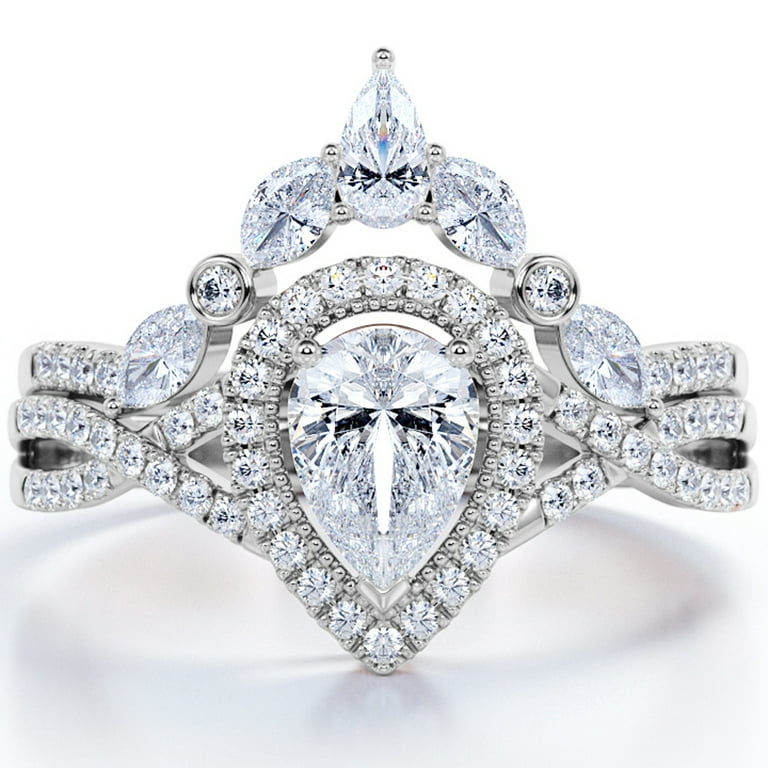 Bezel bridal deals set