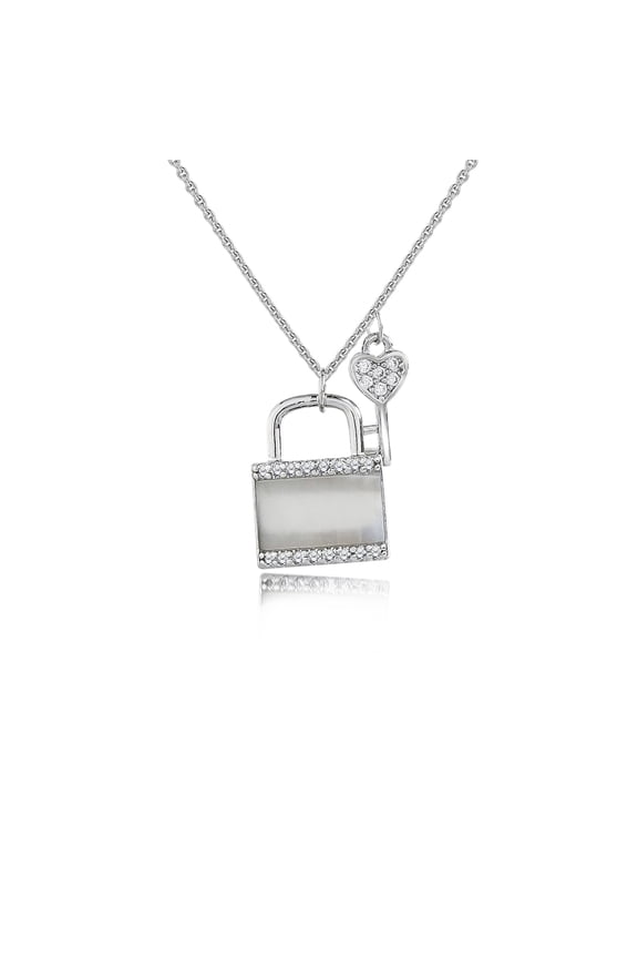 Captivating Lock and Heart Key Pendant - Dainty Jewelry Collection - Gift for Her