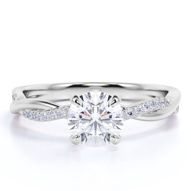 ENDLESSNESS & ETERNITY 1 Carat CZ Wedding Band Set - 2-in-1 Stackable 14K Gold Plated Ring