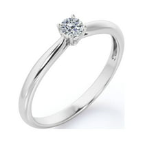 Hold My Hand 1/10 Carat T.W. Diamond Sterling Silver Engagement Ring ...