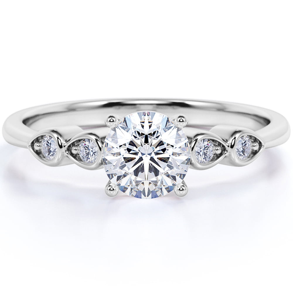 1 Carat Moissanite 4-Prong Ring main image 1