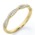 thumbnail image 1 of JeenMata Half-Eternity 0.15 Carat Round Shape Diamond Pave Infinity Wedding Band in 10K Yellow Gold, 1 of 7