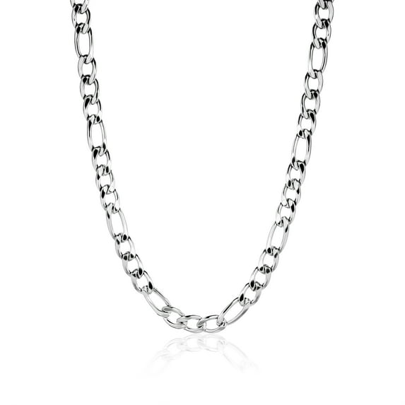 JeenMata Men's Figaro Chain Necklace - Elegant Interlocking Links - Men's Casual Jewelry