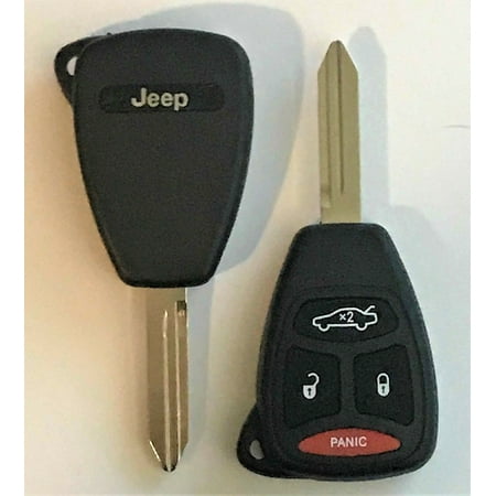 Jeep 2005-07 4 Button Remote Head Key Kobdt04a Kob VLS.
