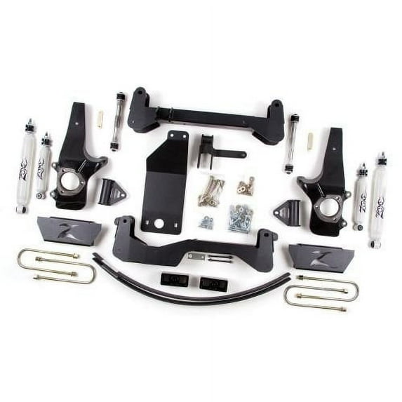 Jeep 4" JK Wrangler Unlimited Full Suspension Lift kit Zone Offroad 2 Door w/Black Nitro Shocks