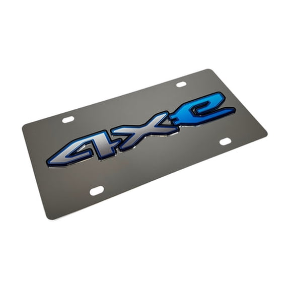 Jeep 4XE Logo Chrome Stainless Steel License Plate Official Licensed