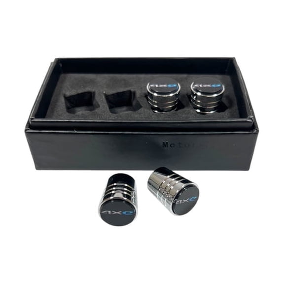 Jeep 4XE Logo Chrome Tapered Valve Stem Caps 4pcs Set Official Licensed