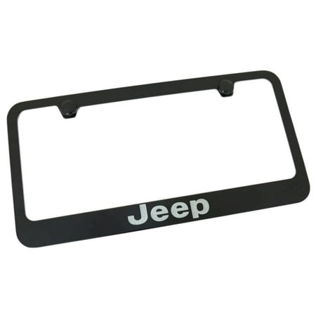 Jeep Black Metal License Plate Frame