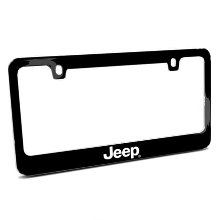 Jeep Black Metal License Plate Frame
