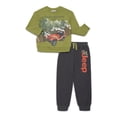 thumbnail image 1 of Jeep Boys Christmas Graphic Sweatshirt and Sweatpants Set, 2 Piece, Sizes 4-12, 1 of 3