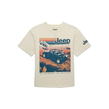 Jeep Boys Retro Tee with Short Sleeves, Sizes 4-18