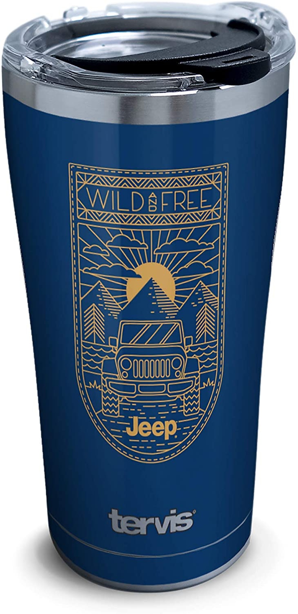 Jeep Brand - Wild and Free Stainless Steel Insulated Tumbler with