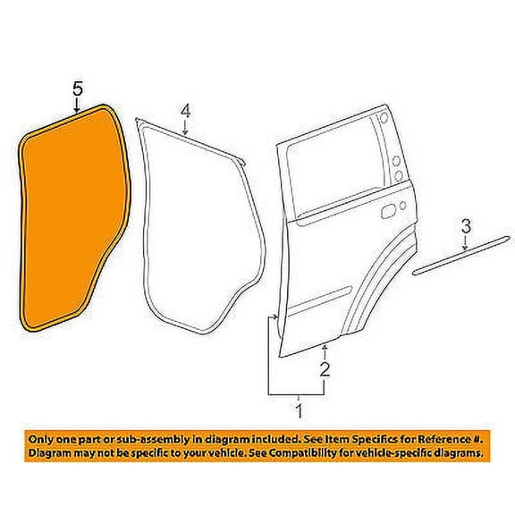 Jeep CHRYSLER OEM 08-12 Liberty Rear Door-Weatherstrip Seal on Body 5112244AD