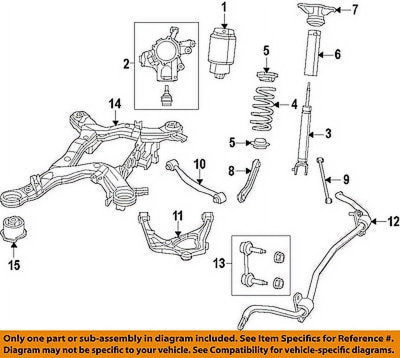 Jeep CHRYSLER OEM 12-15 Grand Cherokee Rear-Shock Absorber or Strut 68069677AE