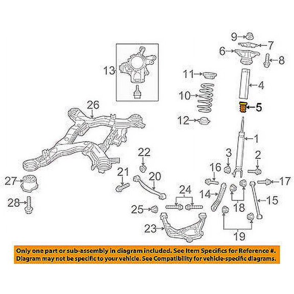 Jeep CHRYSLER OEM 2016 Grand Cherokee Rear Suspension-Bumper 68029591AD