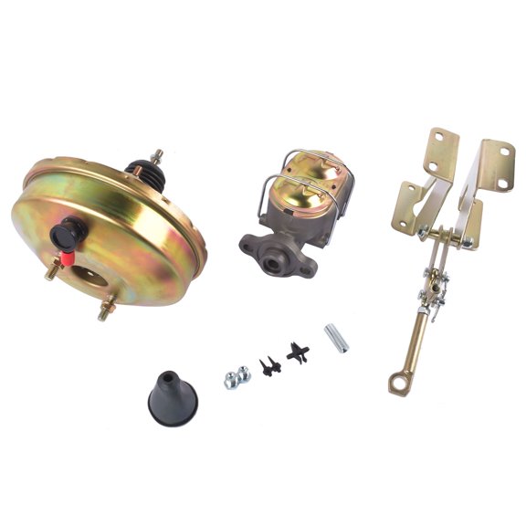 Jeep CJ5/CJ7 Power Brake Booster Assembly w/ Bracket & Master Cylinder - 1" Bore - OEM Replacement for 1974-1986 - SKU: 43154144 - Brake System
